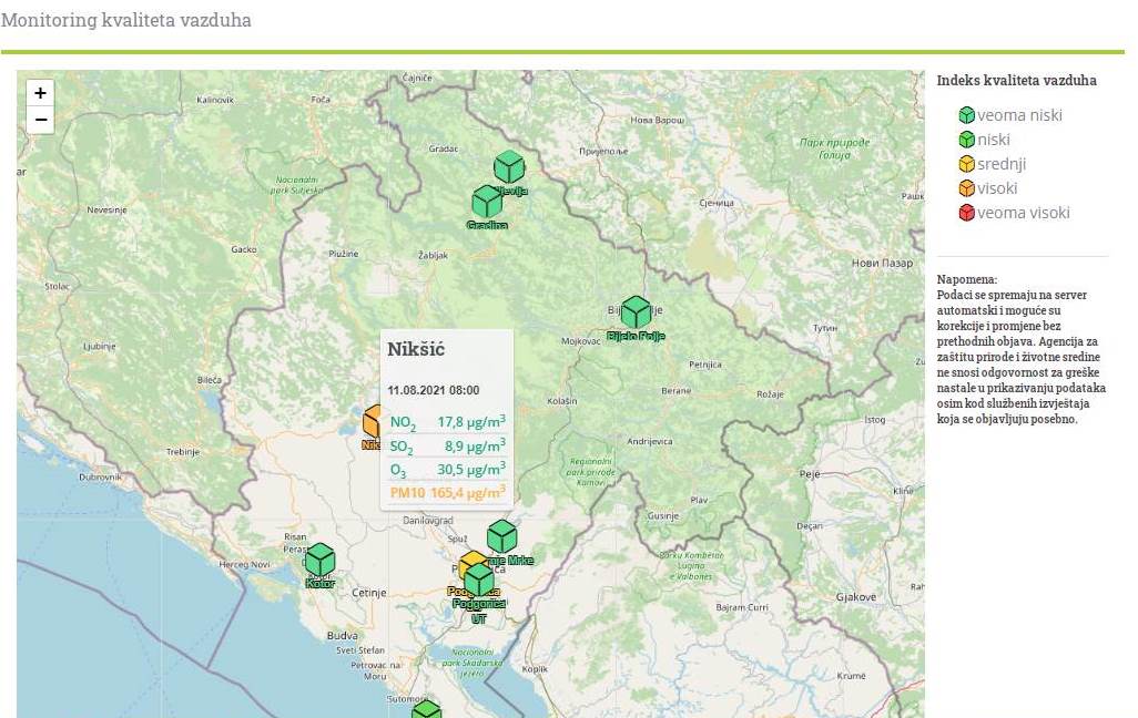 Građanima Nikšića i danas ugroženo zdravlje