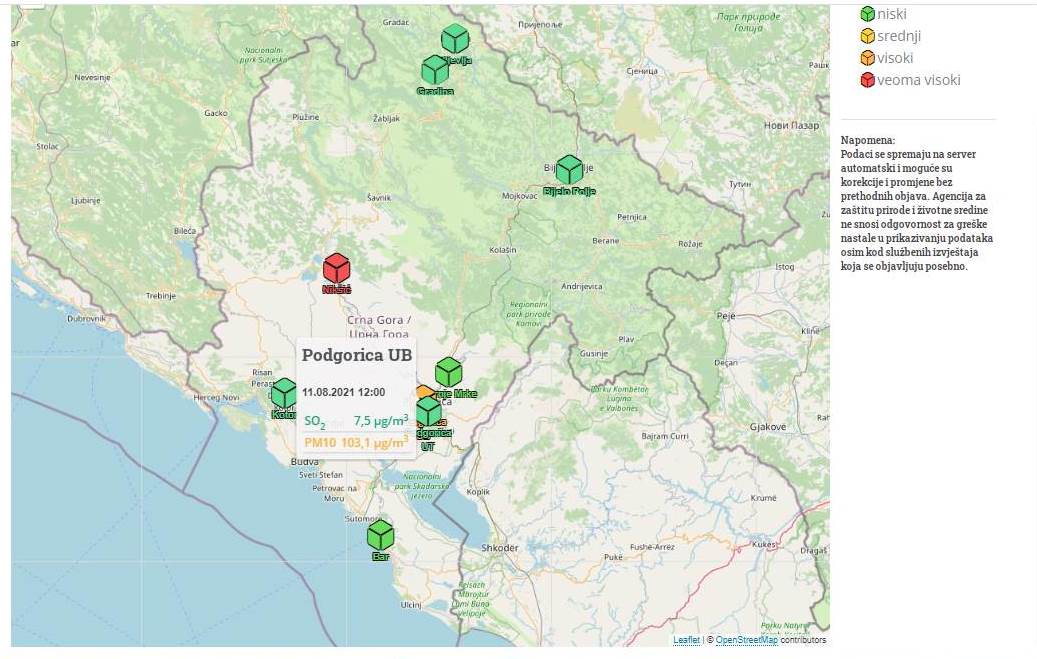 I građanima Podgorice ugroženo zdravlje