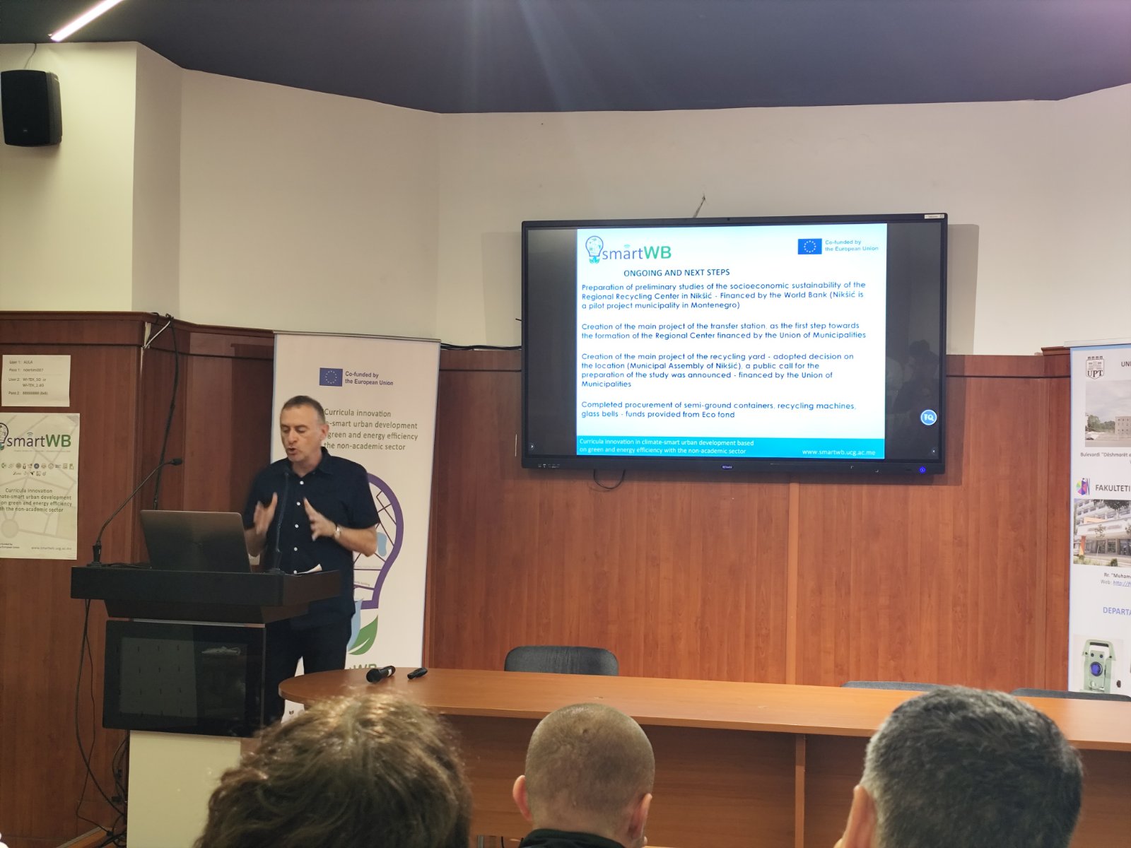 Dr Nikola Perović na radionici Smart WB projekta u Tirani