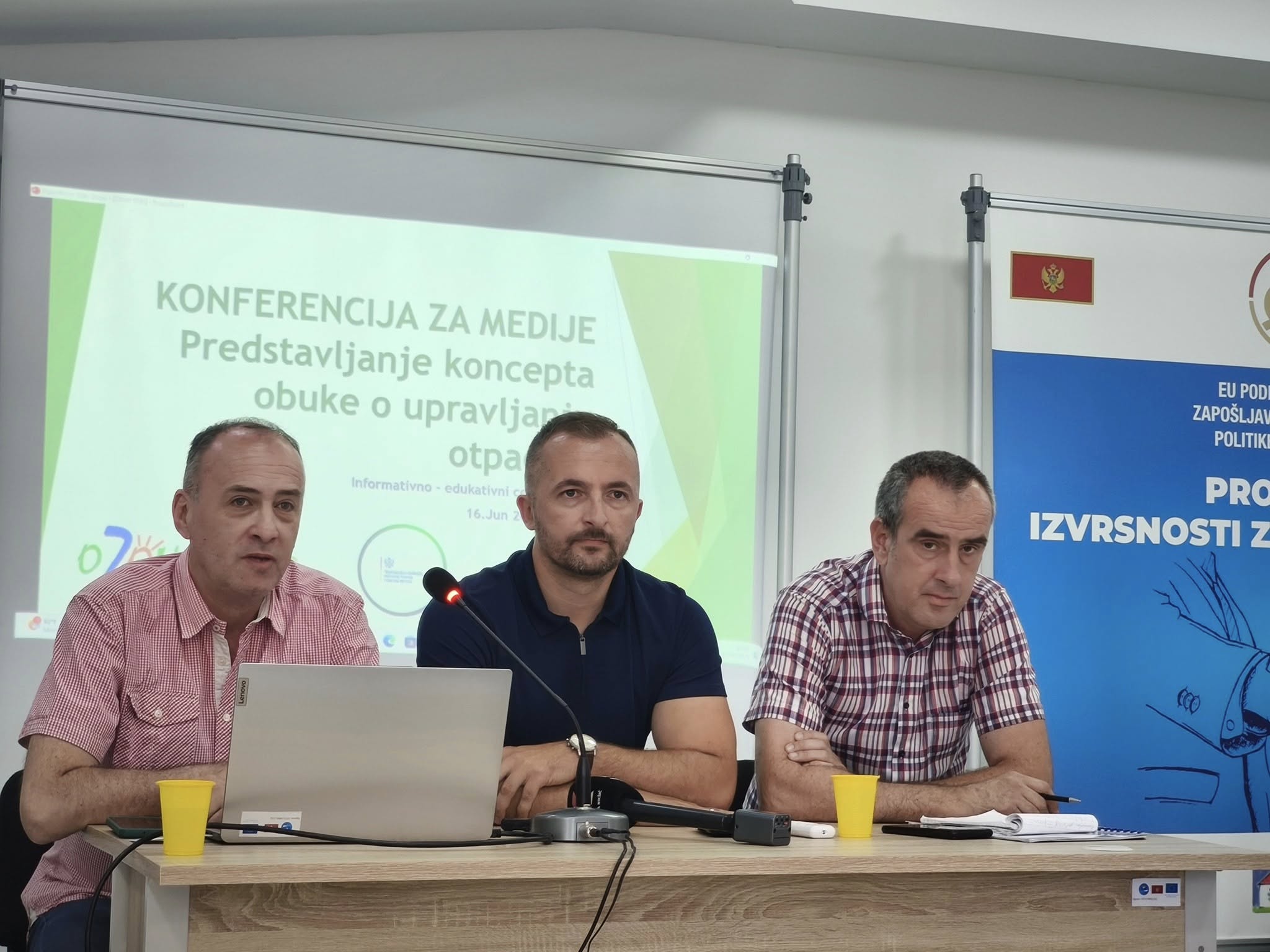 Održana konferencija za novinare o obukama o upravljanju otpadom