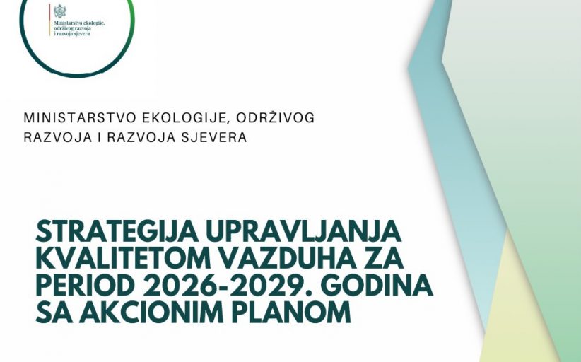 Javni poziv za učešće u javnoj raspravi o nacrtu strategije upravljanja kvalitetom vazduha za period 2026-2029. godine