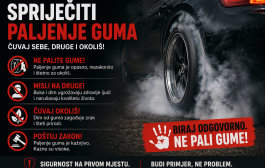 Ekološki pokret ,,Ozon“ upozorava: SPRIJEČITI PALJENJE GUMA ZA PRVOMAJSKE PRAZNIKE