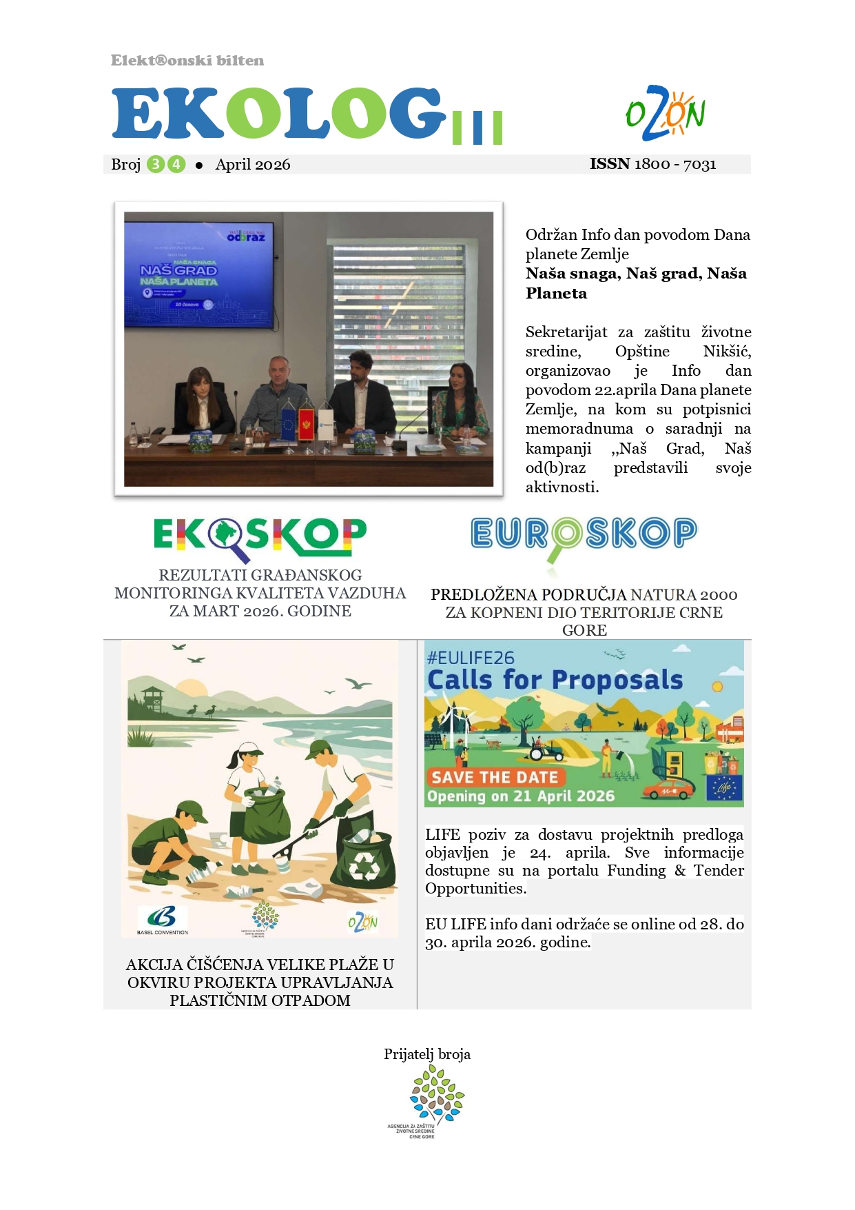 Novi broj Ekologa