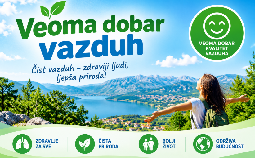 U Nikšiću i Pljevljima veoma dobar kvalitet vazduha